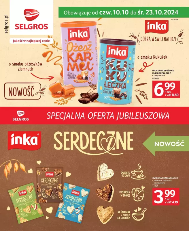 Selgros - gazetka promocyjna Specjalna oferta jubileuszowa od czwartku 10.10 do środy 23.10