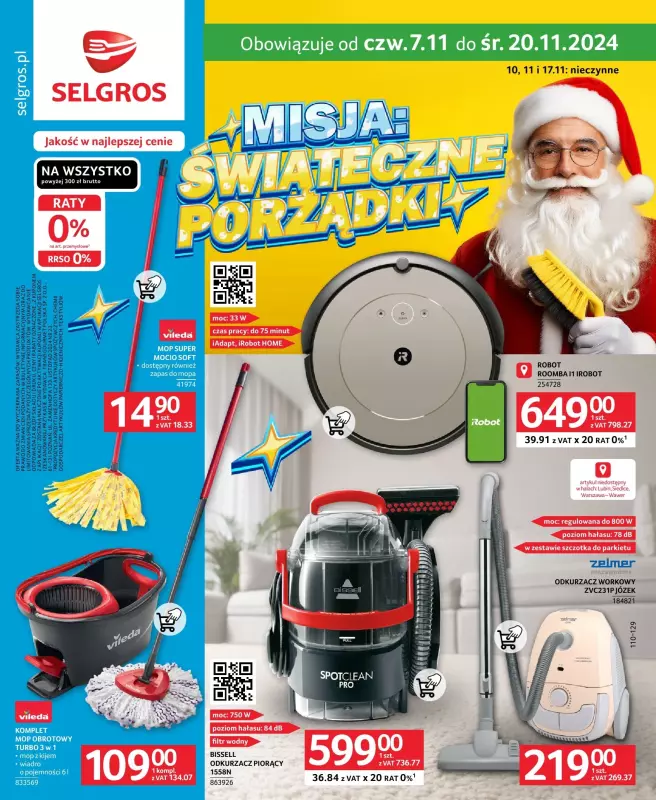 Selgros - gazetka promocyjna Katalog Sprzątanie od czwartku 07.11 do środy 20.11