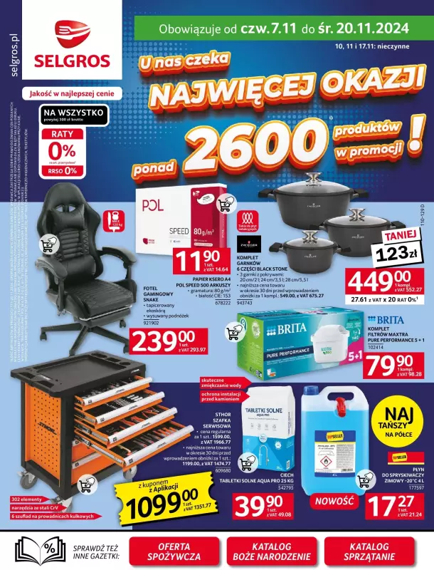 Selgros - gazetka promocyjna Oferta przemysłowa od czwartku 07.11 do środy 20.11