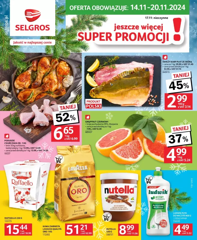 Selgros - gazetka promocyjna Oferta spożywcza od czwartku 14.11 do środy 20.11