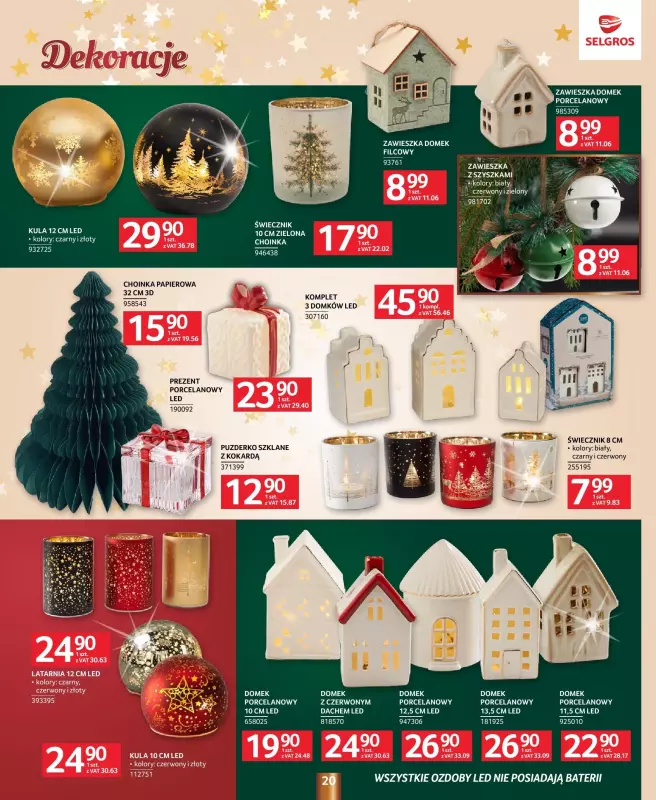 Selgros - gazetka promocyjna Katalog Boże Narodzenie od wtorku 12.11 do wtorku 24.12 - strona 20