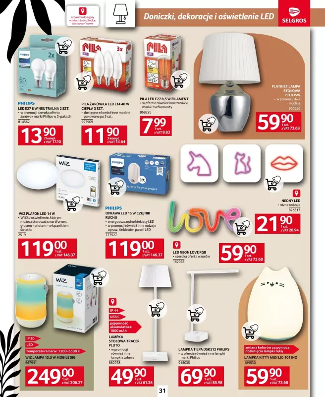 Selgros - gazetka promocyjna Katalog Home & Deco od czwartku 21.11 do środy 04.12 - strona 31