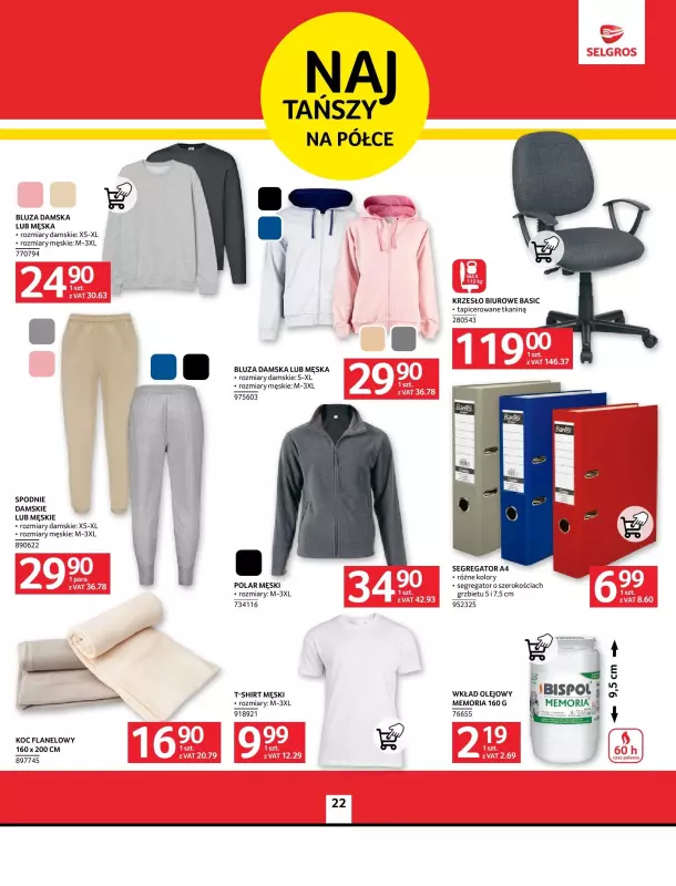 Selgros - gazetka promocyjna Oferta przemysłowa od czwartku 21.11 do środy 04.12 - strona 22