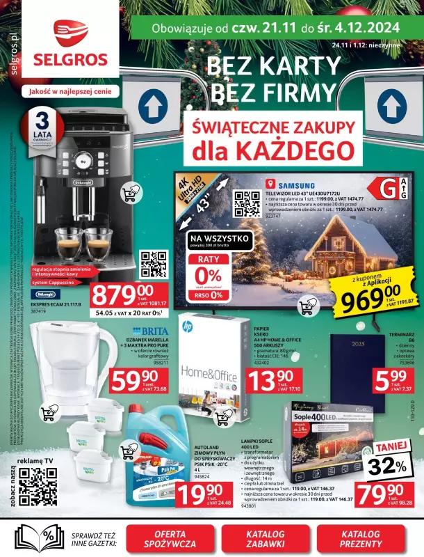 Selgros - gazetka promocyjna Oferta przemysłowa od czwartku 21.11 do środy 04.12