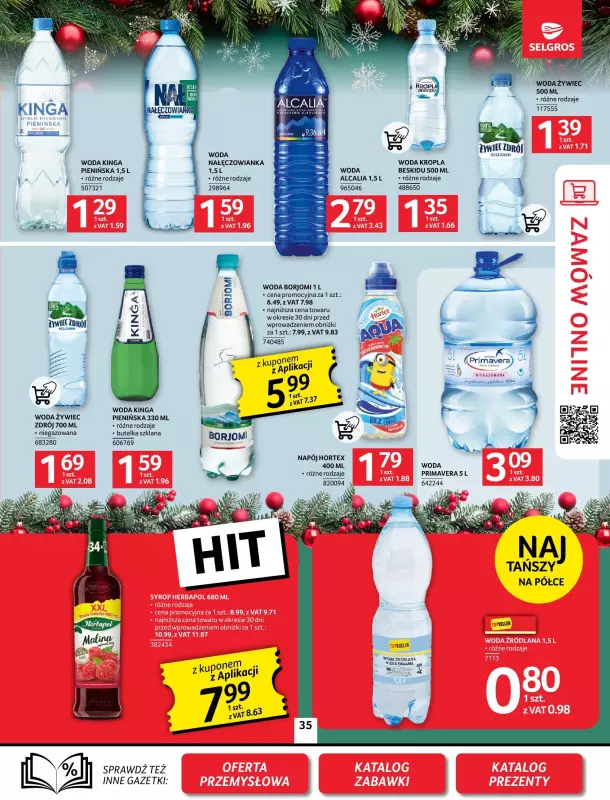 Selgros - gazetka promocyjna Oferta spożywcza od czwartku 21.11 do środy 04.12 - strona 35