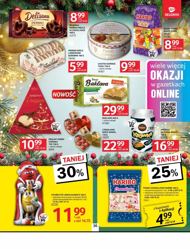 Selgros - gazetka promocyjna Oferta spożywcza od czwartku 21.11 do środy 04.12 - strona 30