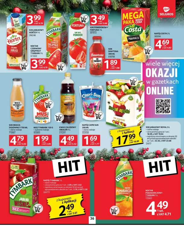 Selgros - gazetka promocyjna Oferta spożywcza od czwartku 21.11 do środy 04.12 - strona 36