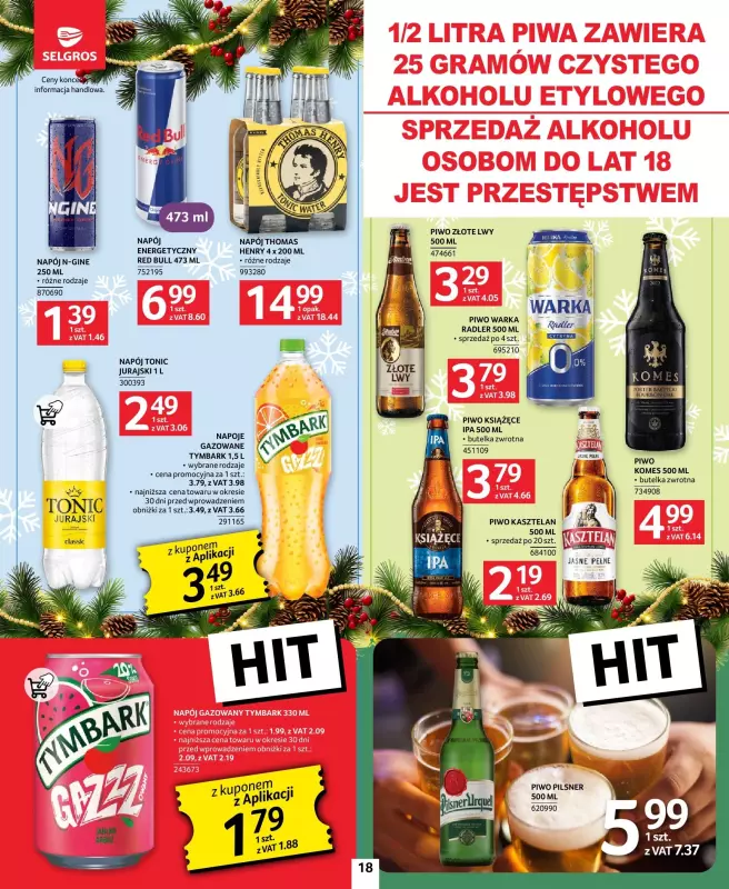 Selgros - gazetka promocyjna Oferta spożywcza od czwartku 28.11 do środy 04.12 - strona 18