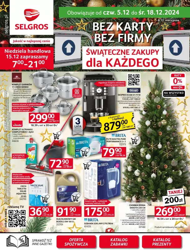 Selgros - gazetka promocyjna Oferta przemysłowa od czwartku 05.12 do środy 18.12