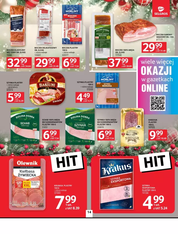 Selgros - gazetka promocyjna Oferta spożywcza od czwartku 05.12 do środy 18.12 - strona 14