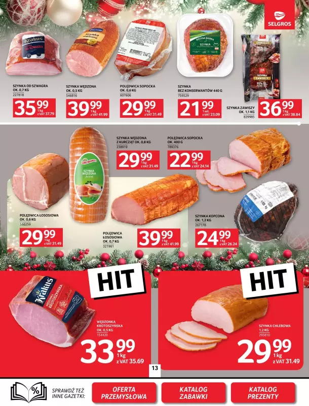 Selgros - gazetka promocyjna Oferta spożywcza od czwartku 05.12 do środy 18.12 - strona 13