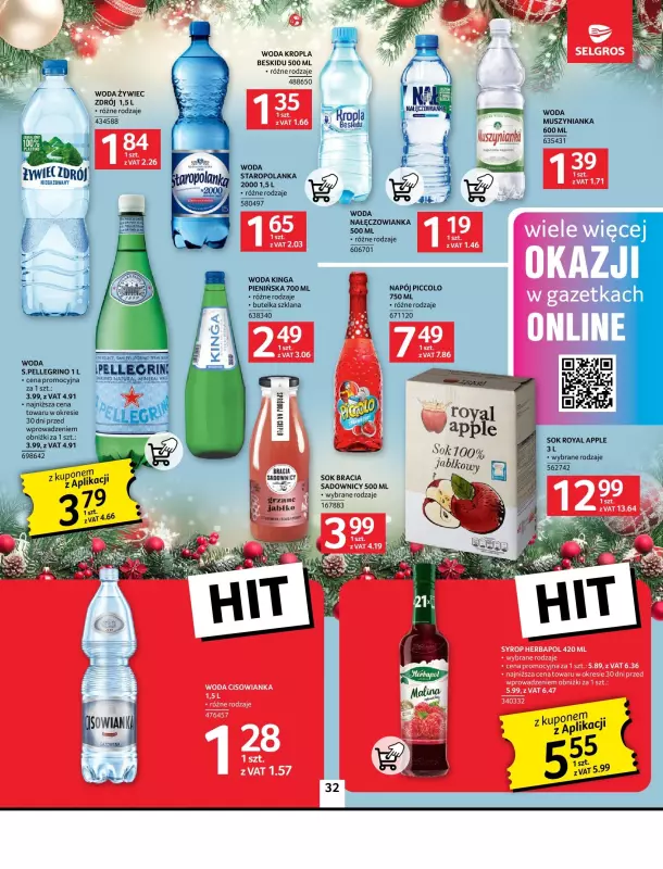 Selgros - gazetka promocyjna Oferta spożywcza od czwartku 05.12 do środy 18.12 - strona 32