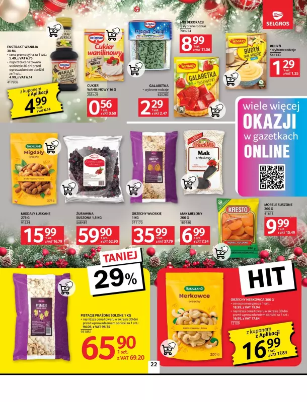 Selgros - gazetka promocyjna Oferta spożywcza od czwartku 05.12 do środy 18.12 - strona 22