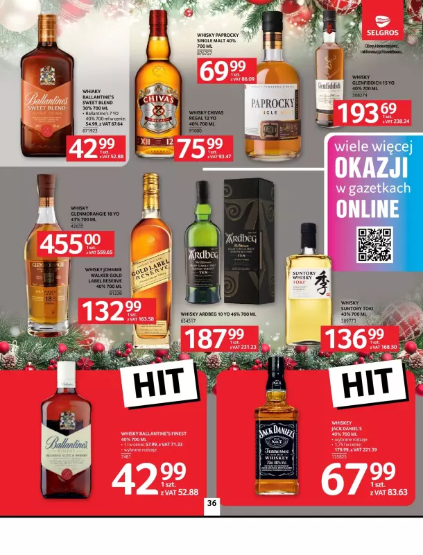 Selgros - gazetka promocyjna Oferta spożywcza od czwartku 05.12 do środy 18.12 - strona 36