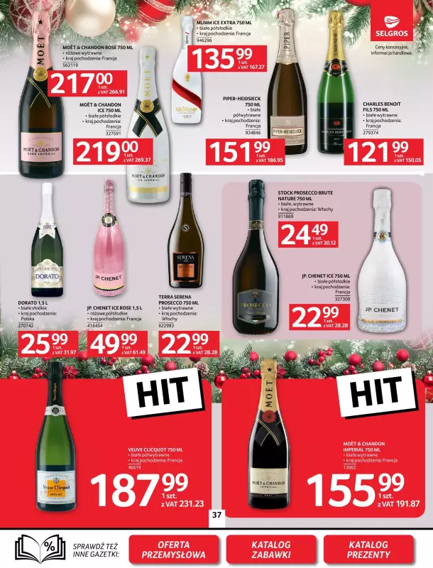 Selgros - gazetka promocyjna Oferta spożywcza od czwartku 05.12 do środy 18.12 - strona 37