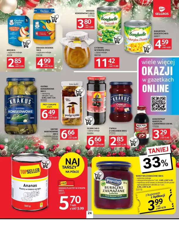 Selgros - gazetka promocyjna Oferta spożywcza od czwartku 05.12 do środy 18.12 - strona 24