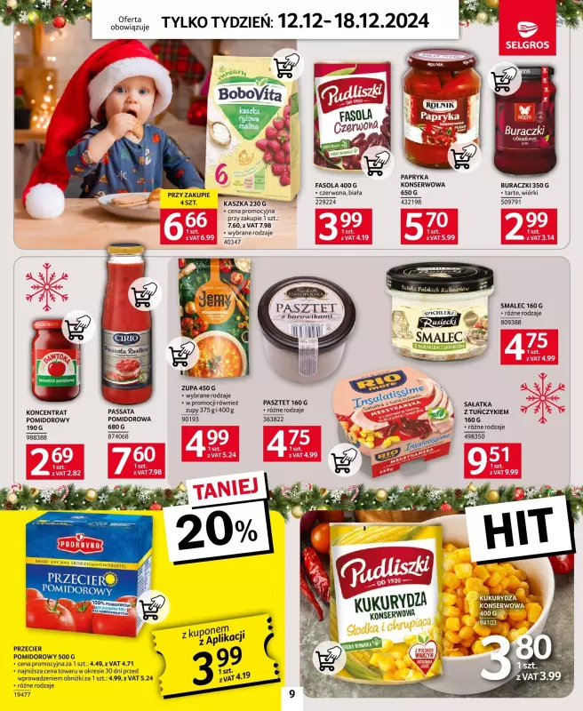 Selgros - gazetka promocyjna Oferta spożywcza od czwartku 12.12 do środy 18.12 - strona 9