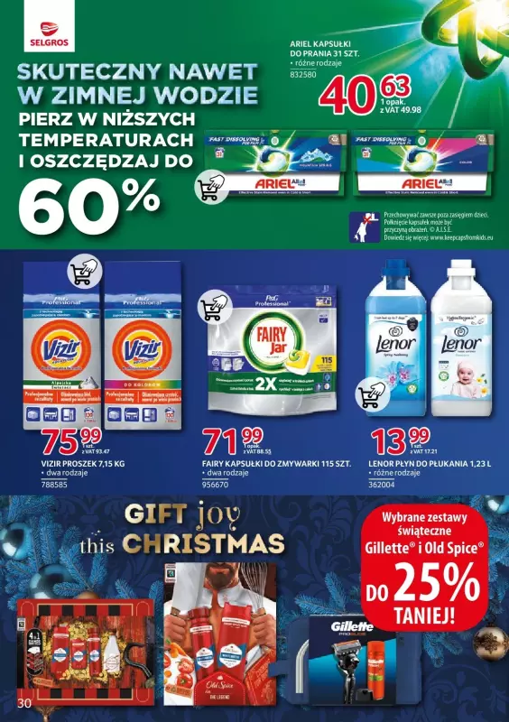 Selgros - gazetka promocyjna Katalog Markowe Produkty od czwartku 19.12 do wtorku 31.12 - strona 30