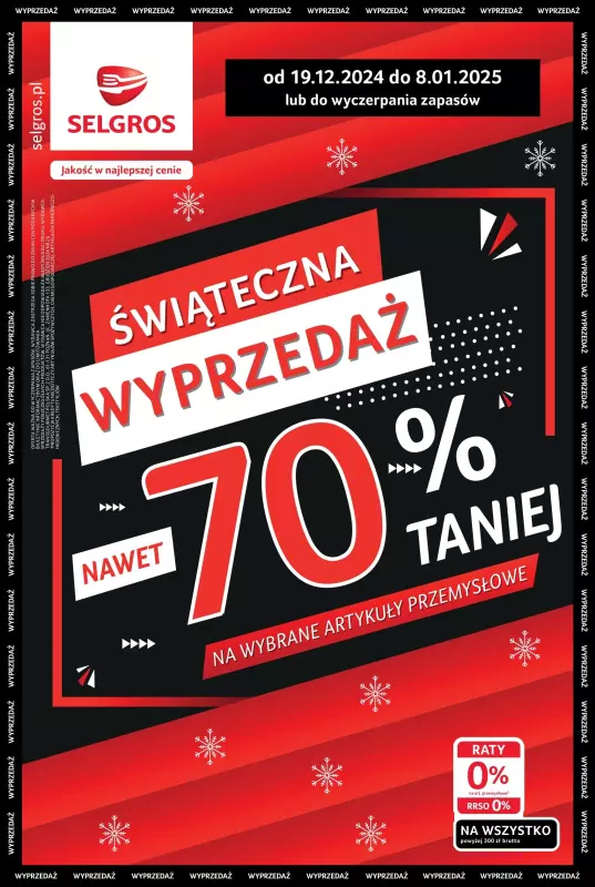 Selgros - gazetka promocyjna Katalog Wyprzedaż Artykułów Przemysłowych od czwartku 19.12 do środy 08.01