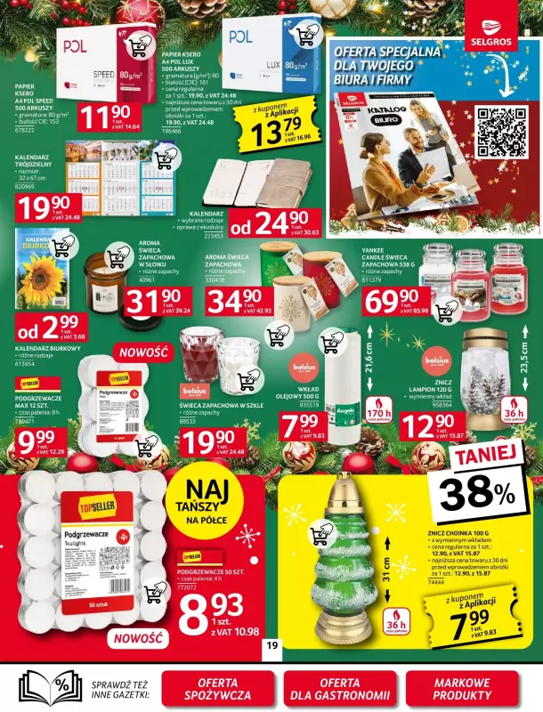 Selgros - gazetka promocyjna Oferta przemysłowa od czwartku 19.12 do wtorku 24.12 - strona 21