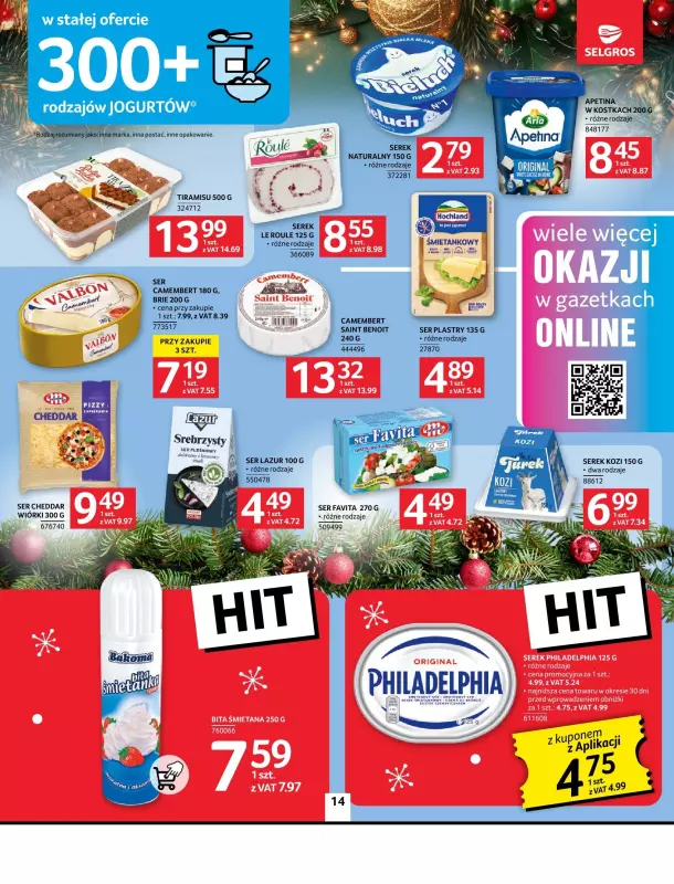 Selgros - gazetka promocyjna Oferta spożywcza od czwartku 19.12 do wtorku 24.12 - strona 14