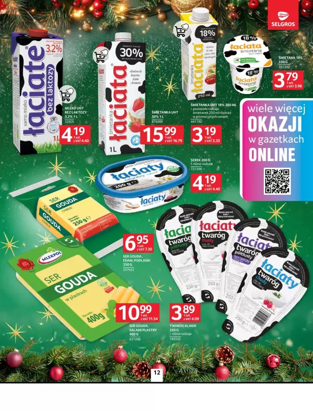 Selgros - gazetka promocyjna Oferta spożywcza od czwartku 19.12 do wtorku 24.12 - strona 12