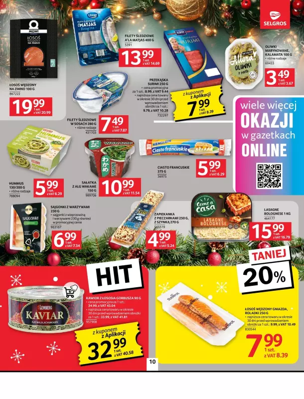 Selgros - gazetka promocyjna Oferta spożywcza od czwartku 19.12 do wtorku 24.12 - strona 10