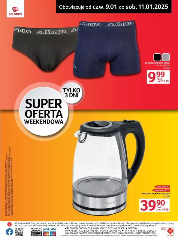 Selgros - gazetka promocyjna Super oferta na 3 dni od czwartku 09.01 do soboty 11.01 - strona 2