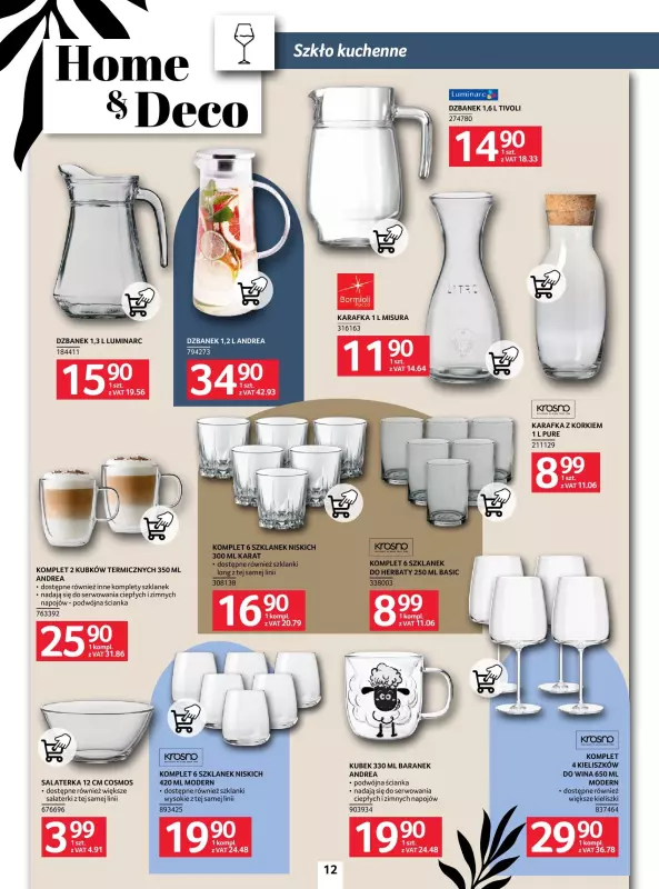 Selgros - gazetka promocyjna Katalog Home&Deco od czwartku 09.01 do środy 22.01 - strona 12