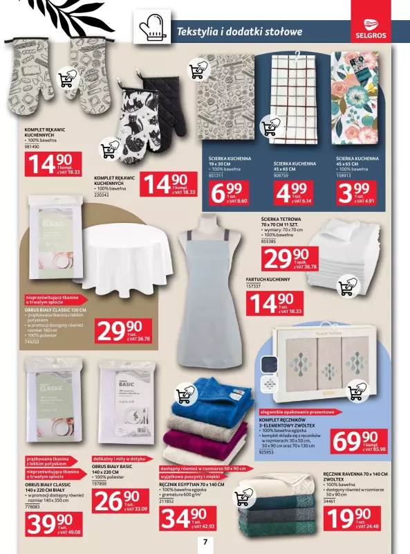 Selgros - gazetka promocyjna Katalog Home&Deco od czwartku 09.01 do środy 22.01 - strona 7