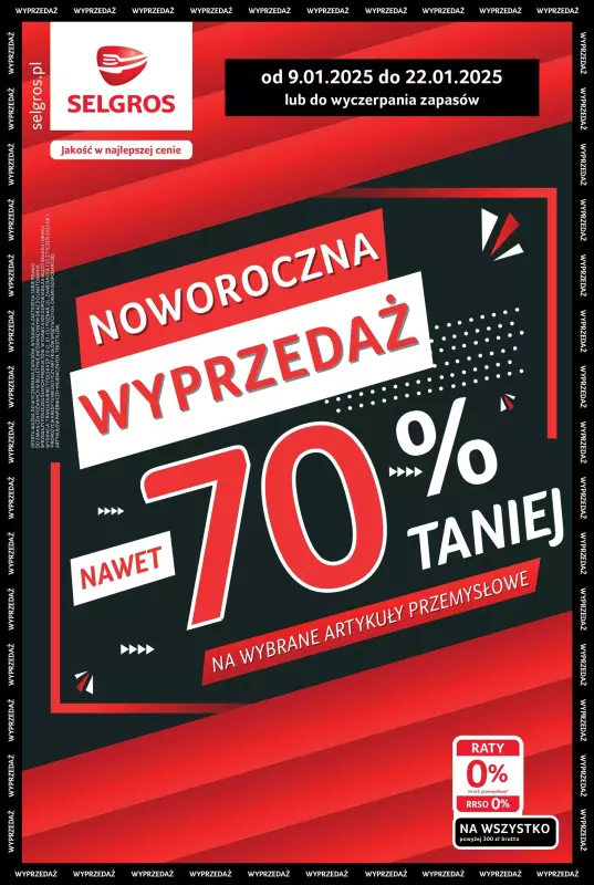 Selgros - gazetka promocyjna Katalog Wyprzedaż Artykułów Przemysłowych od czwartku 09.01 do środy 22.01