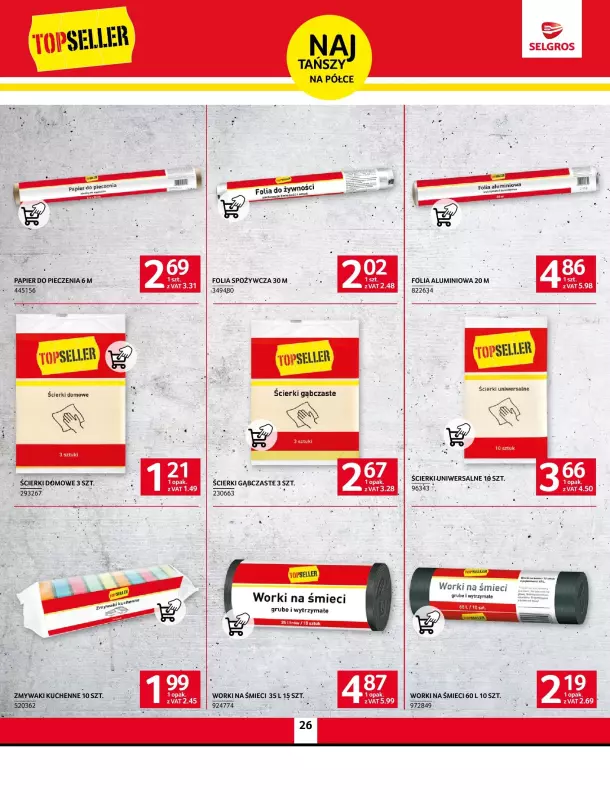 Selgros - gazetka promocyjna Oferta spożywcza od czwartku 09.01 do środy 22.01 - strona 26