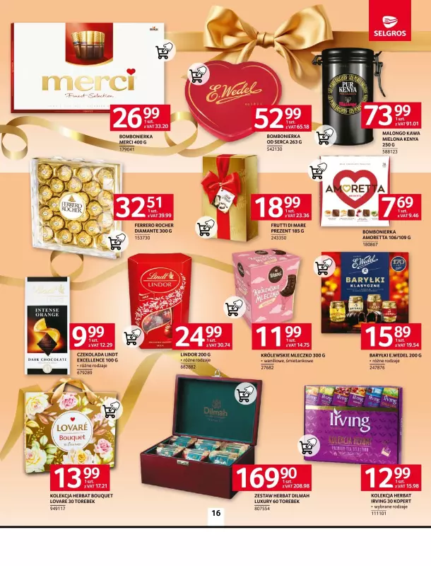 Selgros - gazetka promocyjna Oferta spożywcza od czwartku 09.01 do środy 22.01 - strona 16