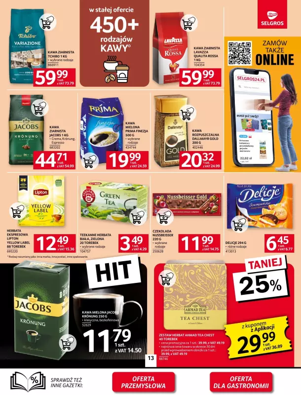 Selgros - gazetka promocyjna Oferta spożywcza od czwartku 23.01 do środy 05.02 - strona 13