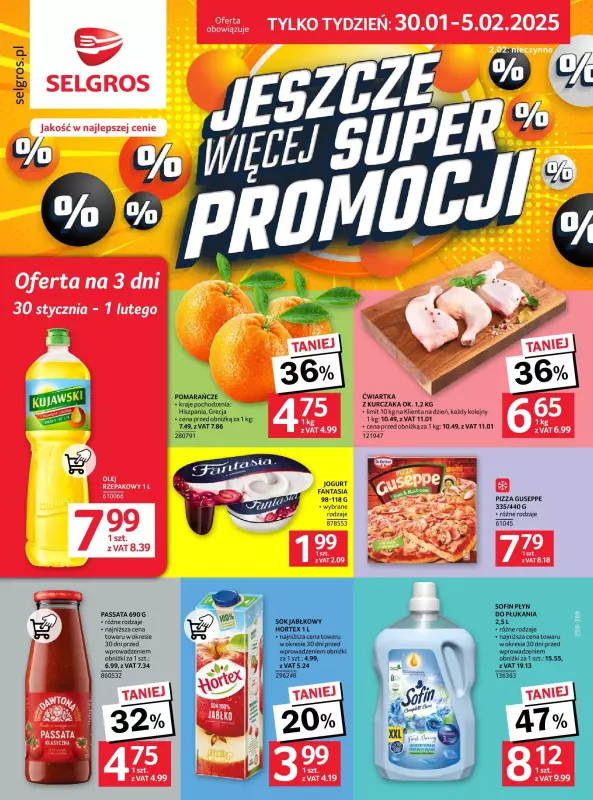 Selgros - gazetka promocyjna Jeszcze więcej super promocji! od czwartku 30.01 do środy 05.02