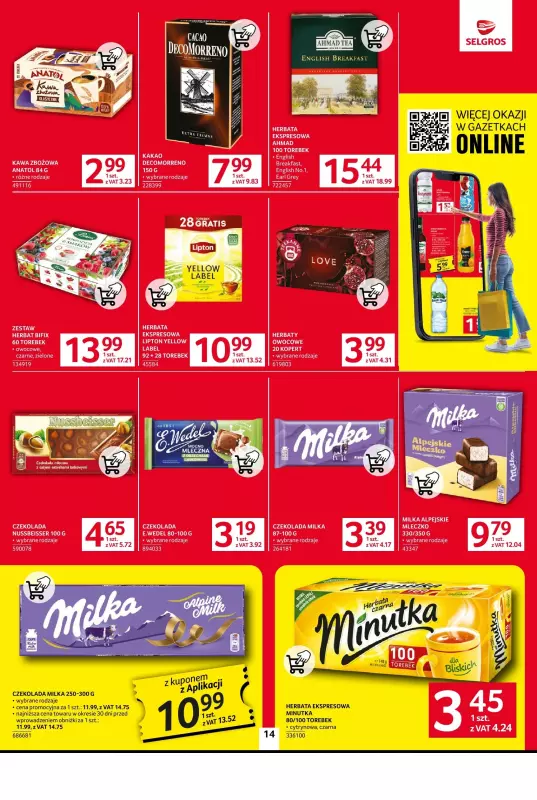 Selgros - gazetka promocyjna Oferta spożywcza od czwartku 06.02 do środy 19.02 - strona 14