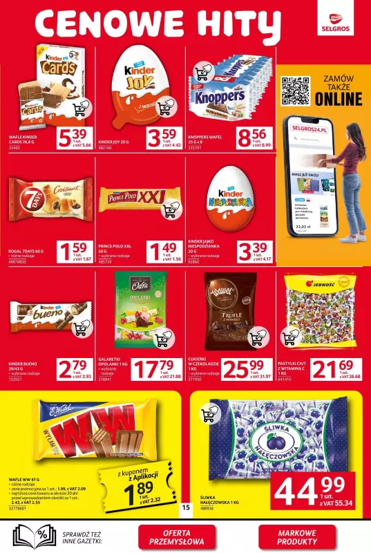 Selgros - gazetka promocyjna Oferta spożywcza od czwartku 06.02 do środy 19.02 - strona 15