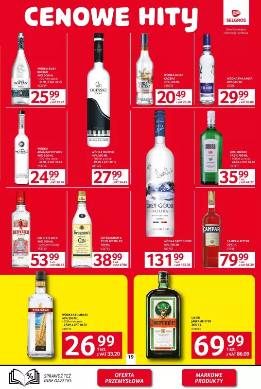 Selgros - gazetka promocyjna Oferta spożywcza od czwartku 06.02 do środy 19.02 - strona 19