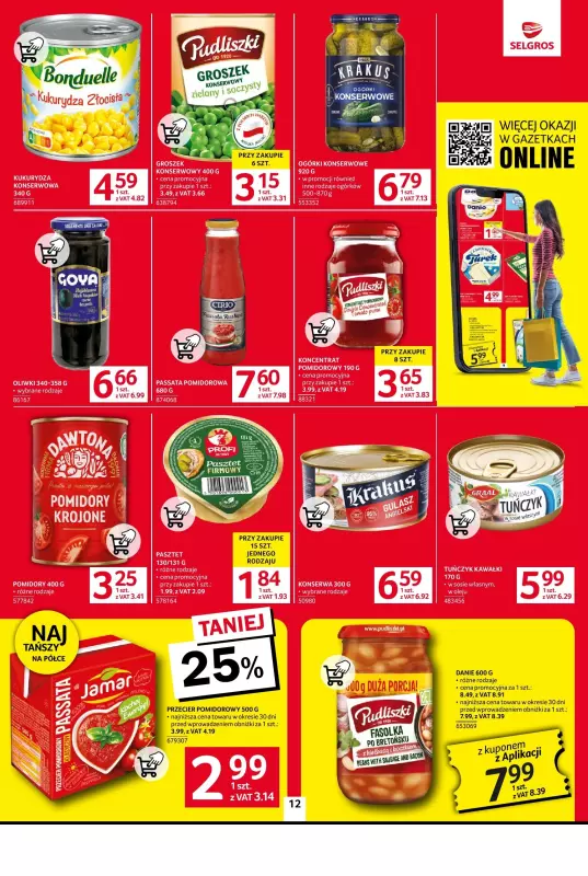 Selgros - gazetka promocyjna Oferta spożywcza od czwartku 06.02 do środy 19.02 - strona 12