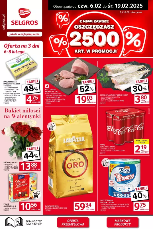 Selgros - gazetka promocyjna Oferta spożywcza od czwartku 06.02 do środy 19.02