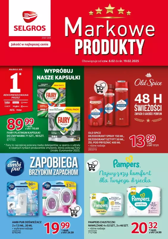 Selgros - gazetka promocyjna Katalog Markowe Produkty od czwartku 06.02 do środy 19.02