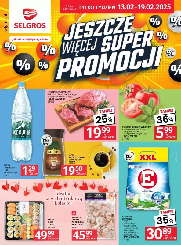 Selgros - gazetka promocyjna Jeszcze więcej super promocji! od czwartku 13.02 do środy 19.02