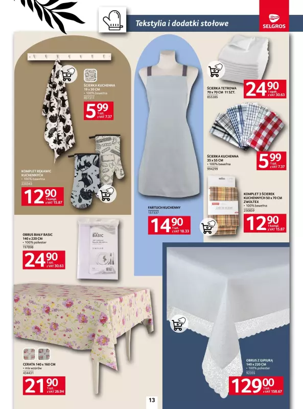 Selgros - gazetka promocyjna Katalog Home&Deco od czwartku 20.02 do środy 05.03 - strona 13