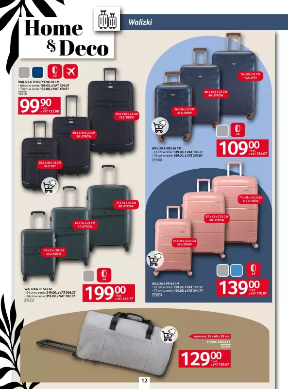 Selgros - gazetka promocyjna Katalog Home&Deco od czwartku 20.02 do środy 05.03 - strona 12