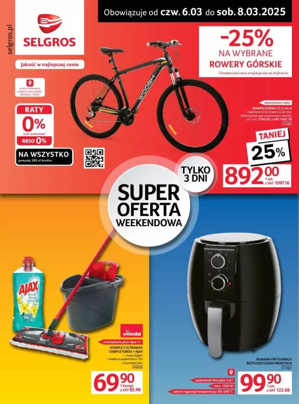 Selgros - gazetka promocyjna Super oferta na 3 dni od czwartku 06.03 do soboty 08.03