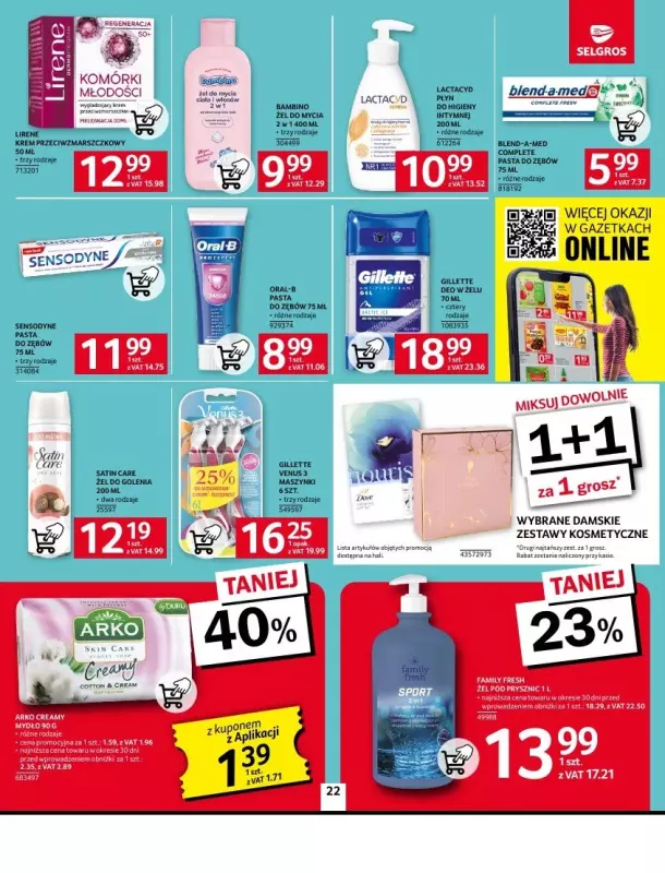 Selgros - gazetka promocyjna Oferta spożywcza od czwartku 06.03 do środy 19.03 - strona 22