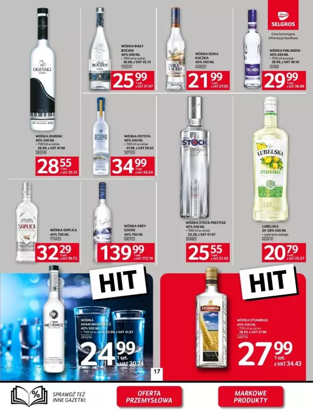 Selgros - gazetka promocyjna Oferta spożywcza od czwartku 06.03 do środy 19.03 - strona 17