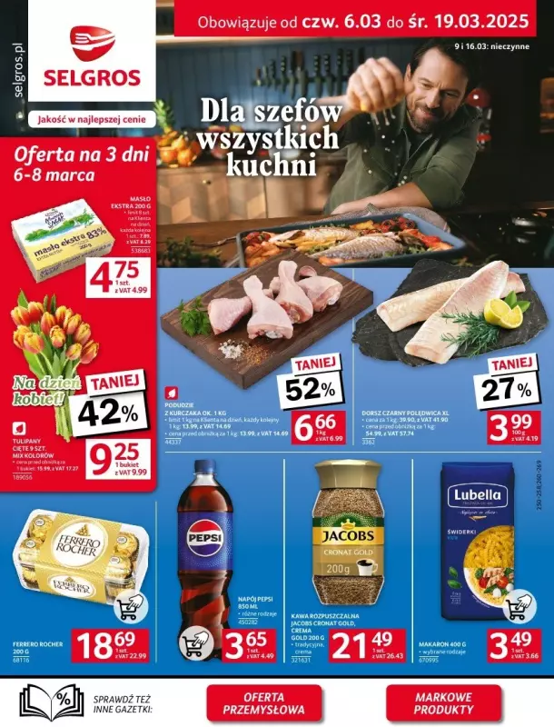 Selgros - gazetka promocyjna Oferta spożywcza od czwartku 06.03 do środy 19.03