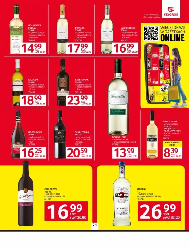 Selgros - gazetka promocyjna Oferta spożywcza od czwartku 20.03 do środy 02.04 - strona 24