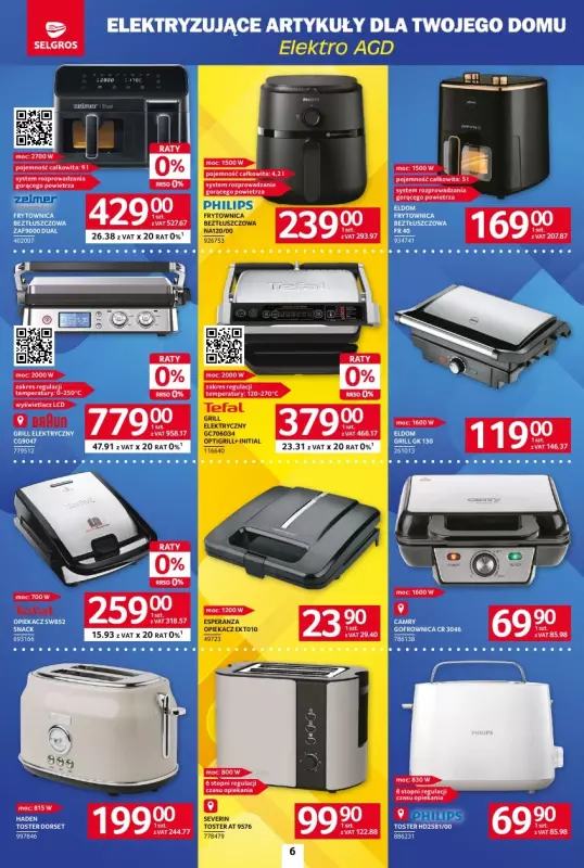 Selgros - gazetka promocyjna Katalog Elektro AGD od czwartku 20.03 do środy 02.04 - strona 6